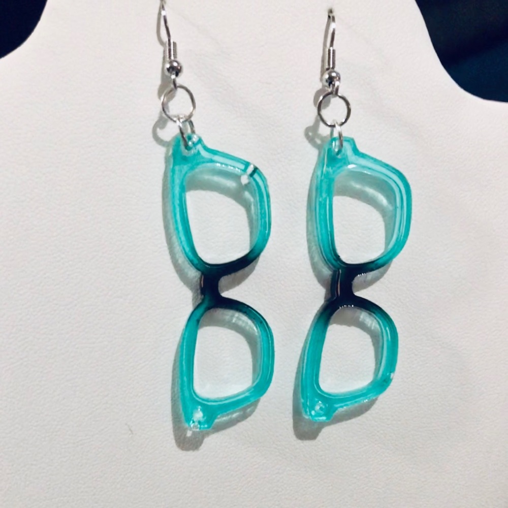 👓Gorgeous handmade eyeglasses earrings 👓 - Picture 2 of 3